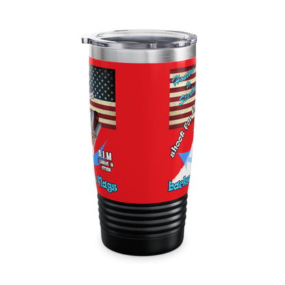 shoot for the stars - Ringneck Tumbler, 20oz (red)