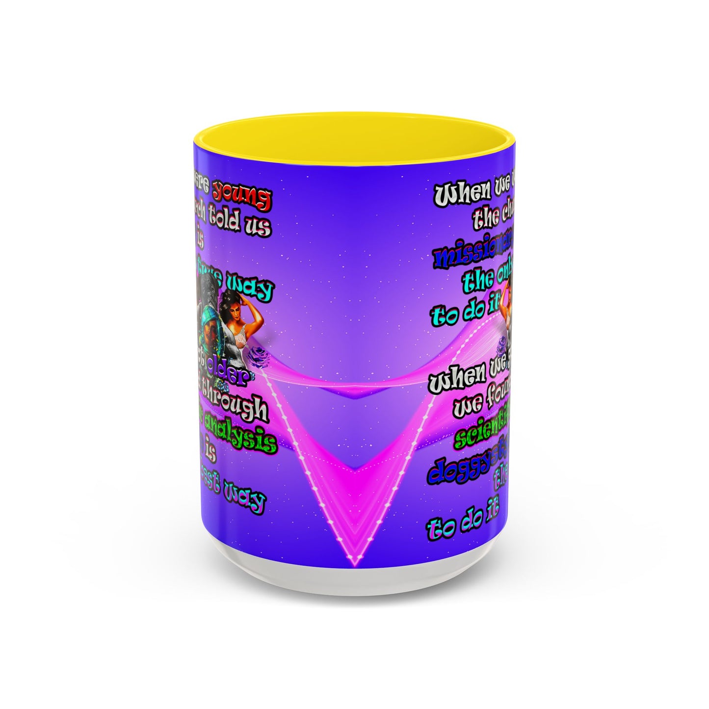 doggystyle - Accent Mug (purple-pink wave)