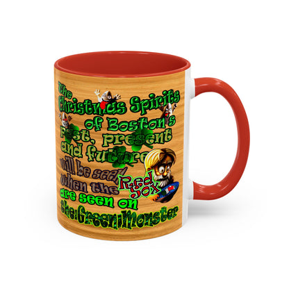 christmas spirits of boston - Accent Mug (butterscotch wood finish)