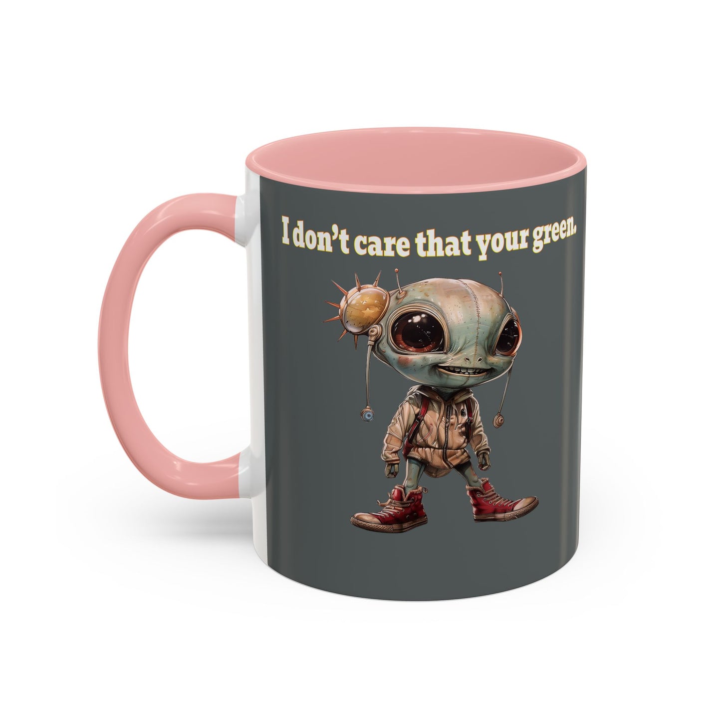 I don't care that your grey - Accent Mug (dark grey)