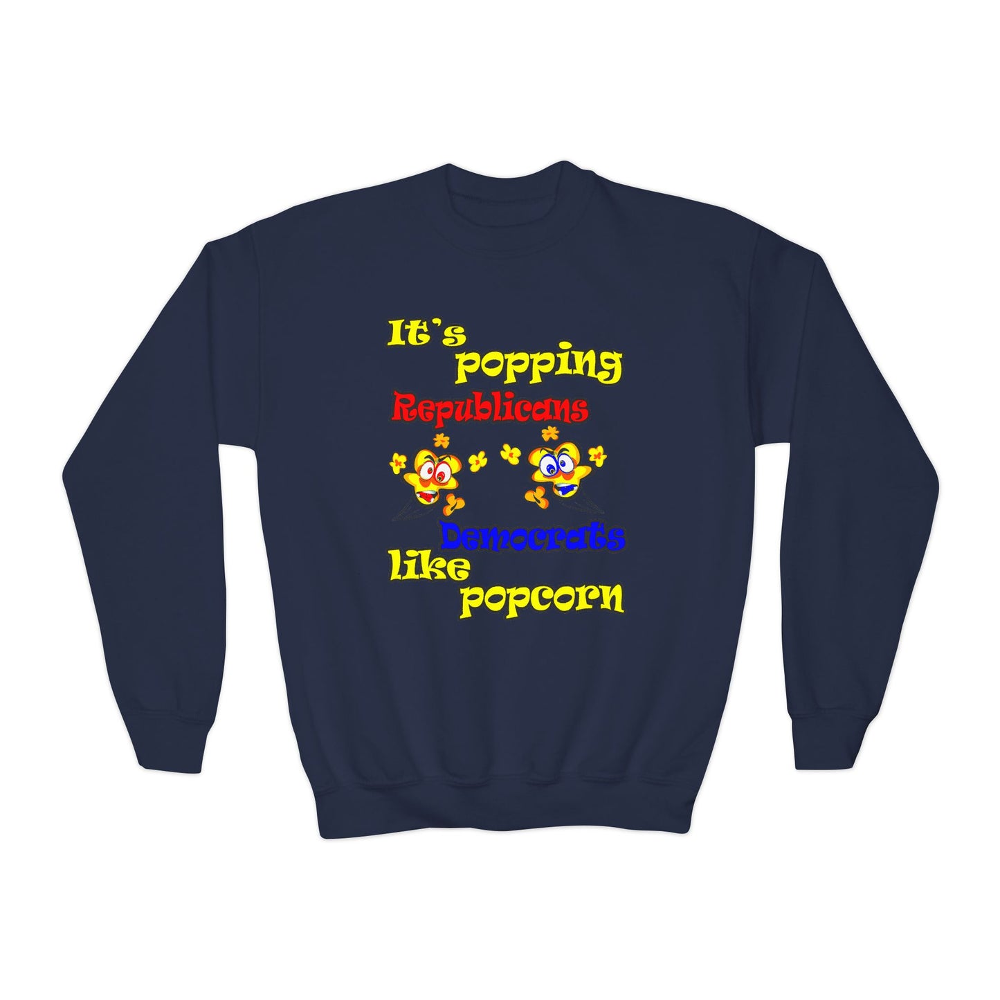 popping like popcorn - Youth Crewneck Sweatshirt