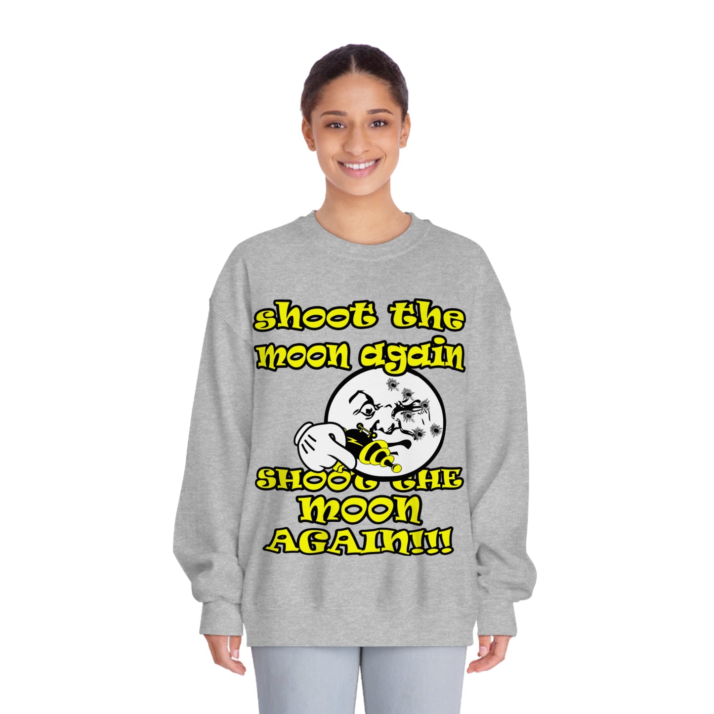 shoot the moon - Unisex DryBlend® Crewneck Sweatshirt