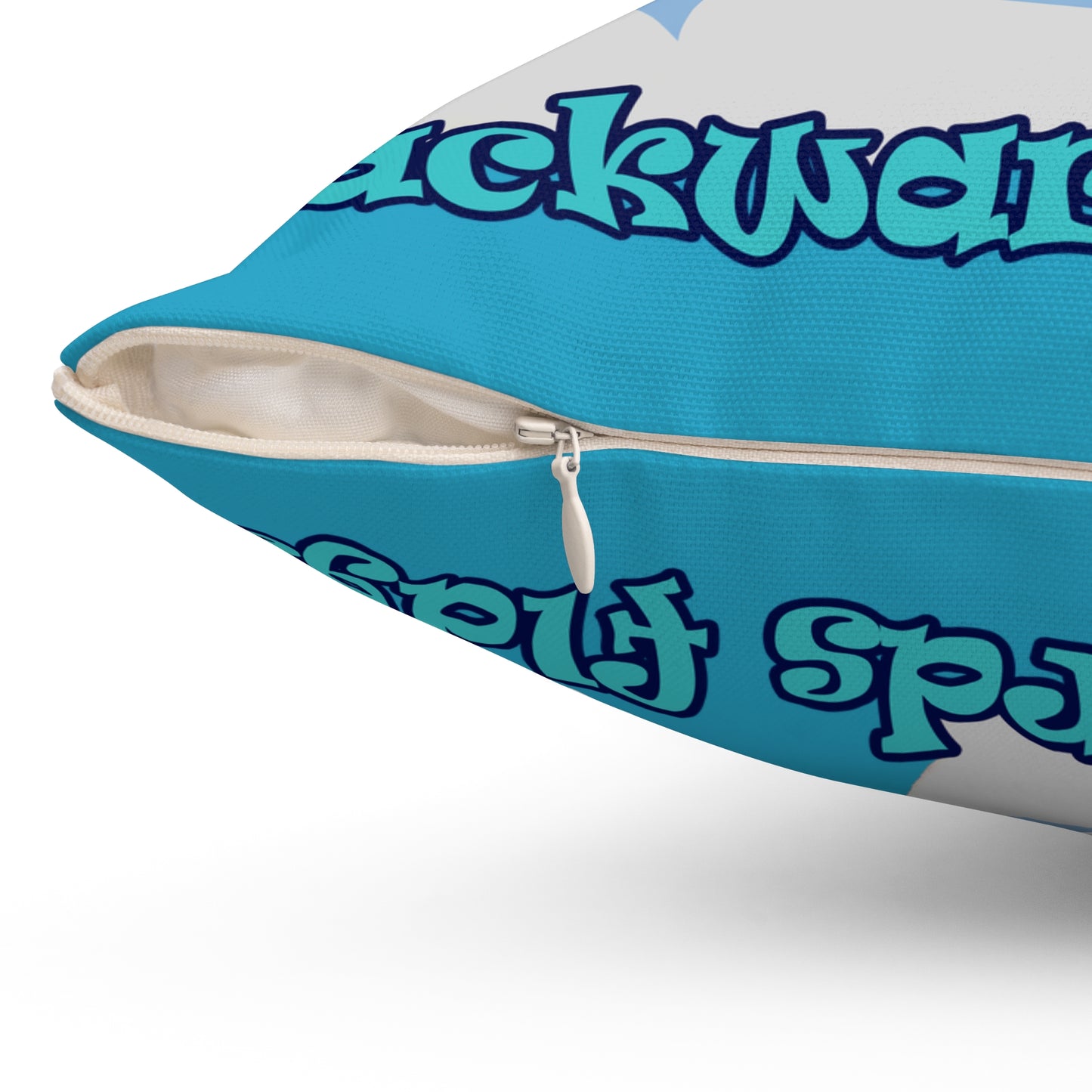 shoot for the stars - Spun Polyester Square Pillow - (turquoise)