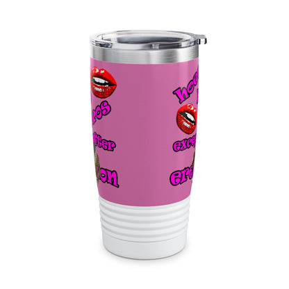 hoes b4 bros - Ringneck Tumbler, 20oz (light pink)
