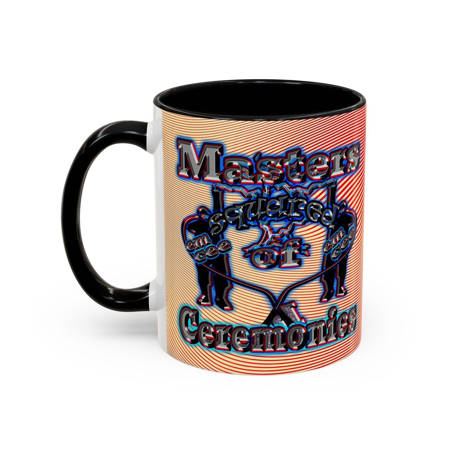 em cee squared - Accent Mug (yellow-orange wave)