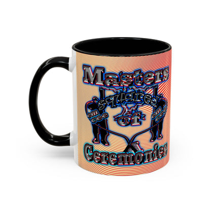 em cee squared - Accent Mug (yellow-orange wave)