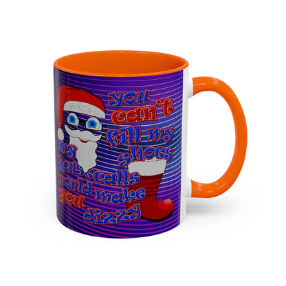 santa's shoes - Accent Mug (purple wave)