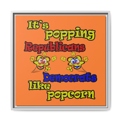 popping like popcorn - framed canvas art (crusta)