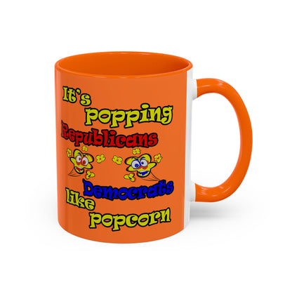 popping like popcorn - Accent Mug (crusta)