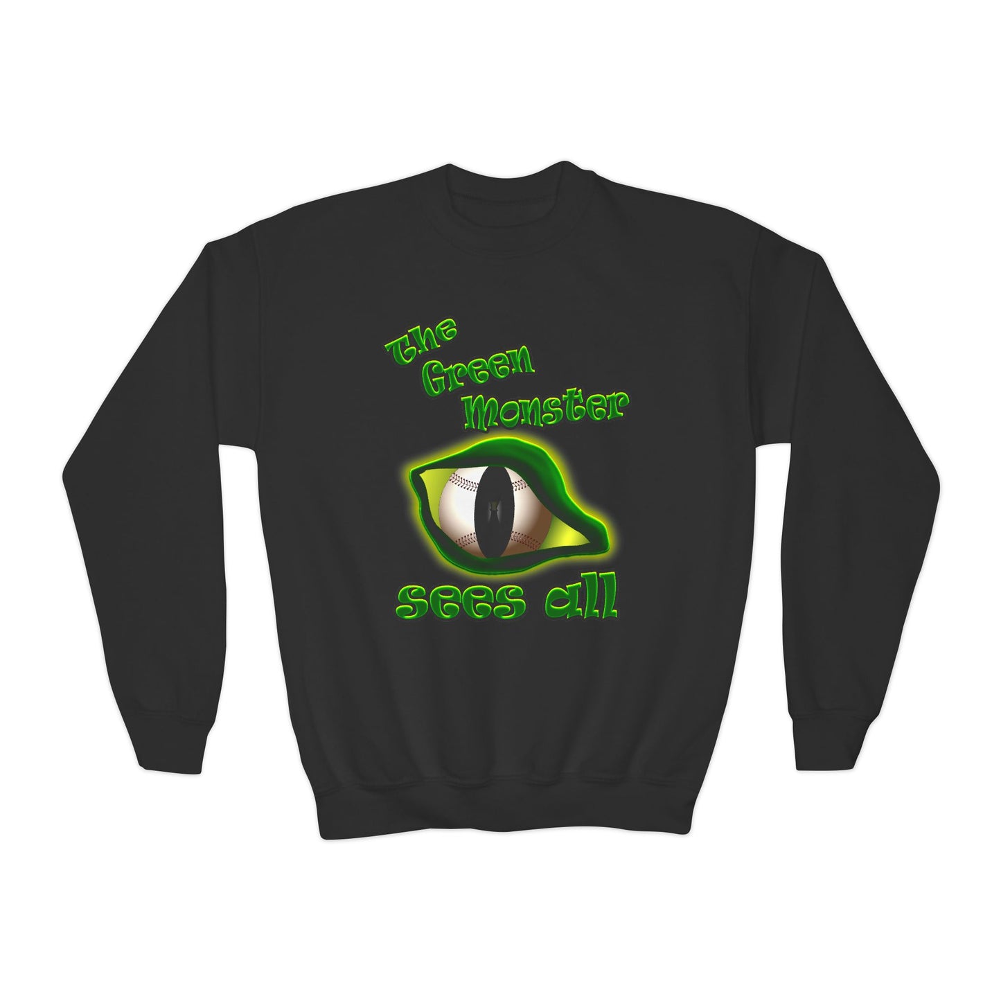 green monster - Youth Crewneck Sweatshirt