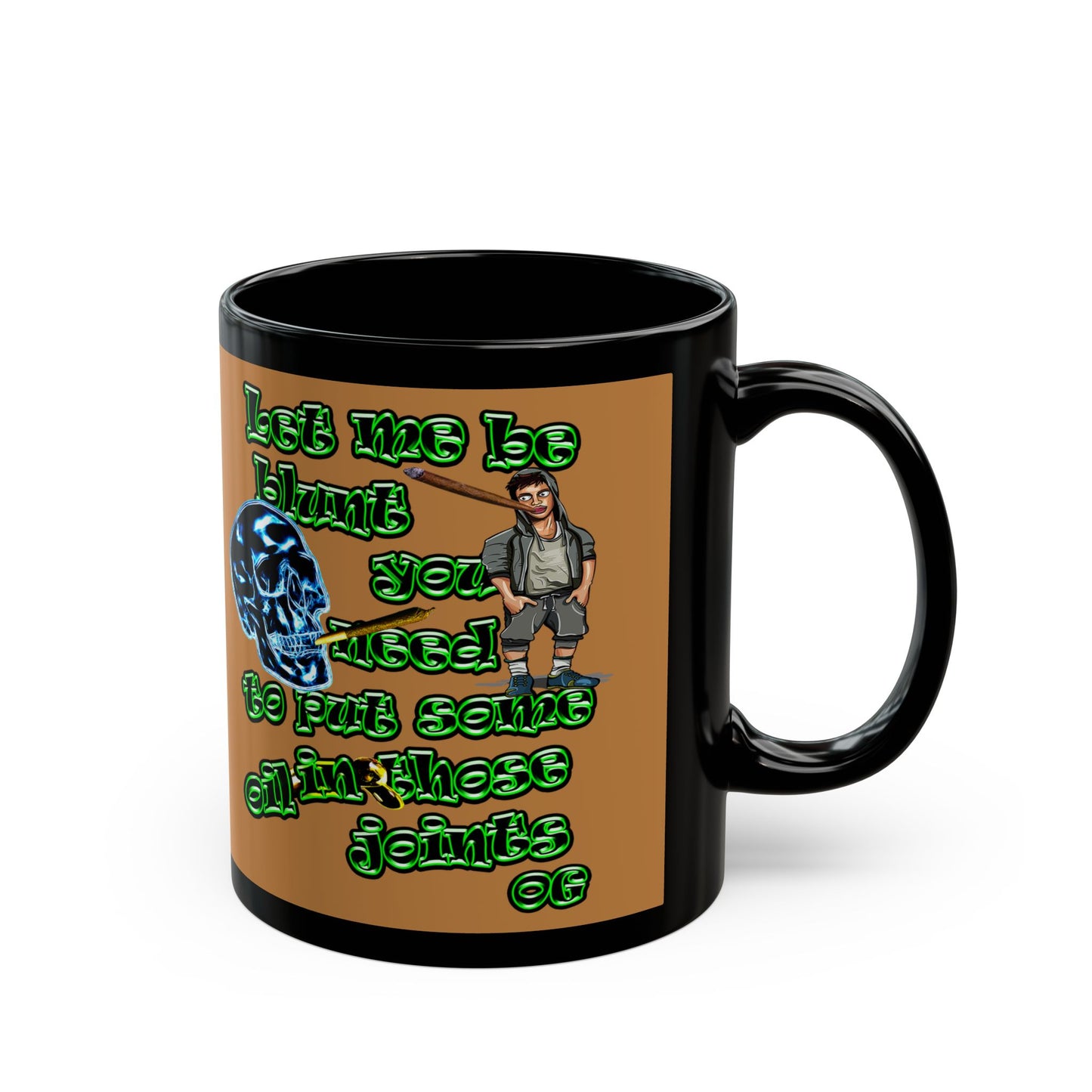 og - Black Mug (light brown)