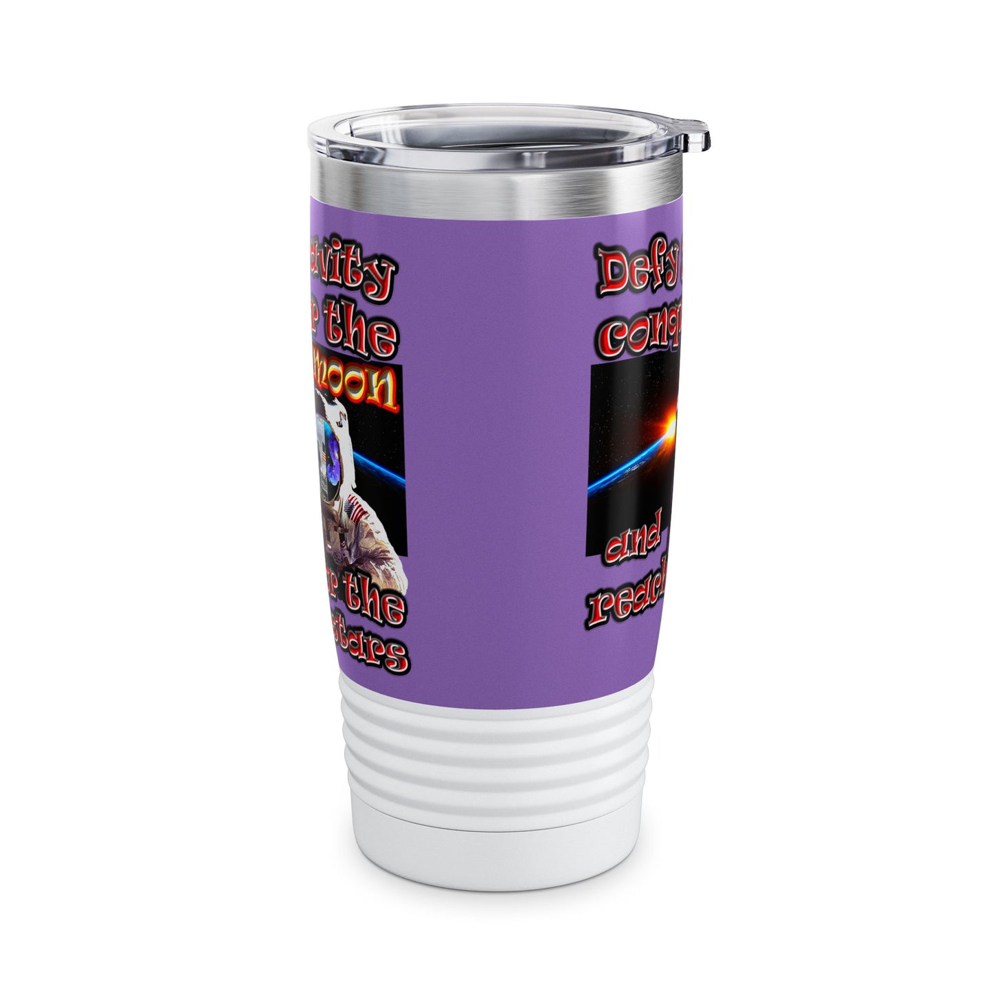 defy conquer reach - Ringneck Tumbler, 20oz (light purple)