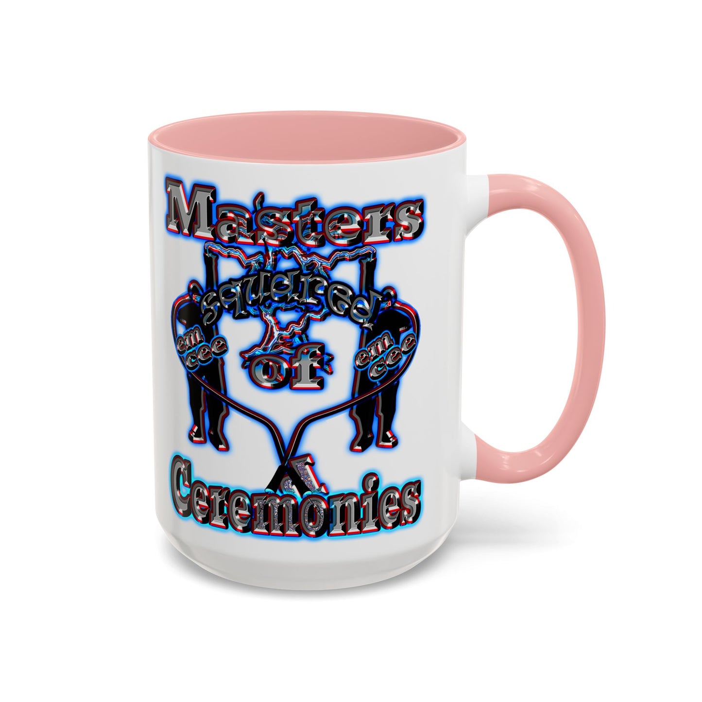 em cee squared - Accent Mug (white)