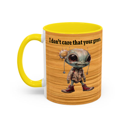 I don't care that your grey - Accent Mug (butterscotch wood finish)