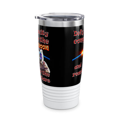 defy conquer reach - Ringneck Tumbler, 20oz (black)