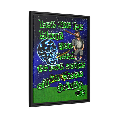 og - framed canvas art ('snoops' background)