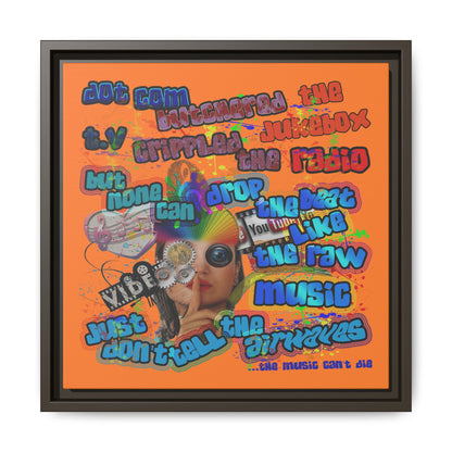 drop the beat - framed canvas art (crusta)
