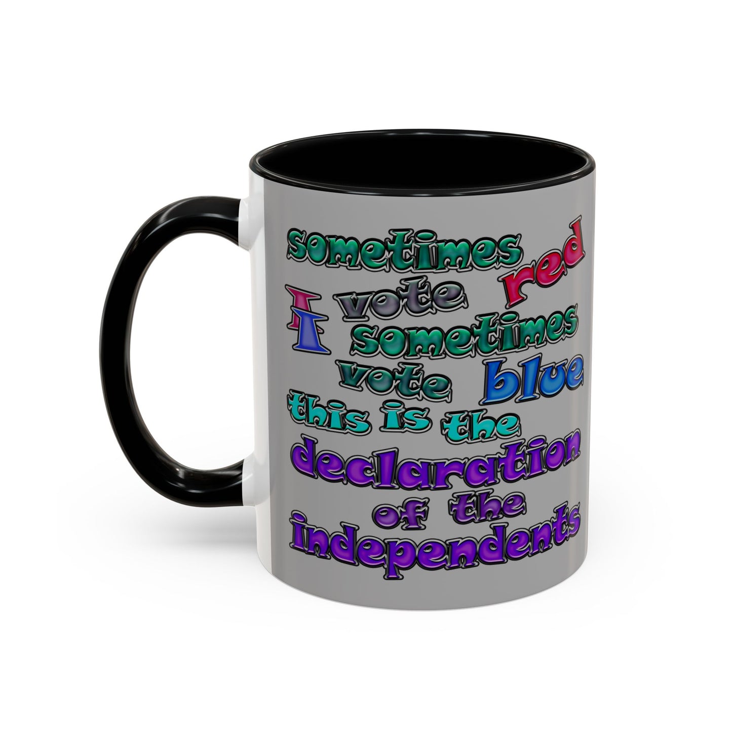 declaration of the independents - Accent Mug (light grey)
