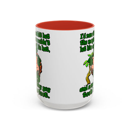 turtle race - Accent Mug (white)