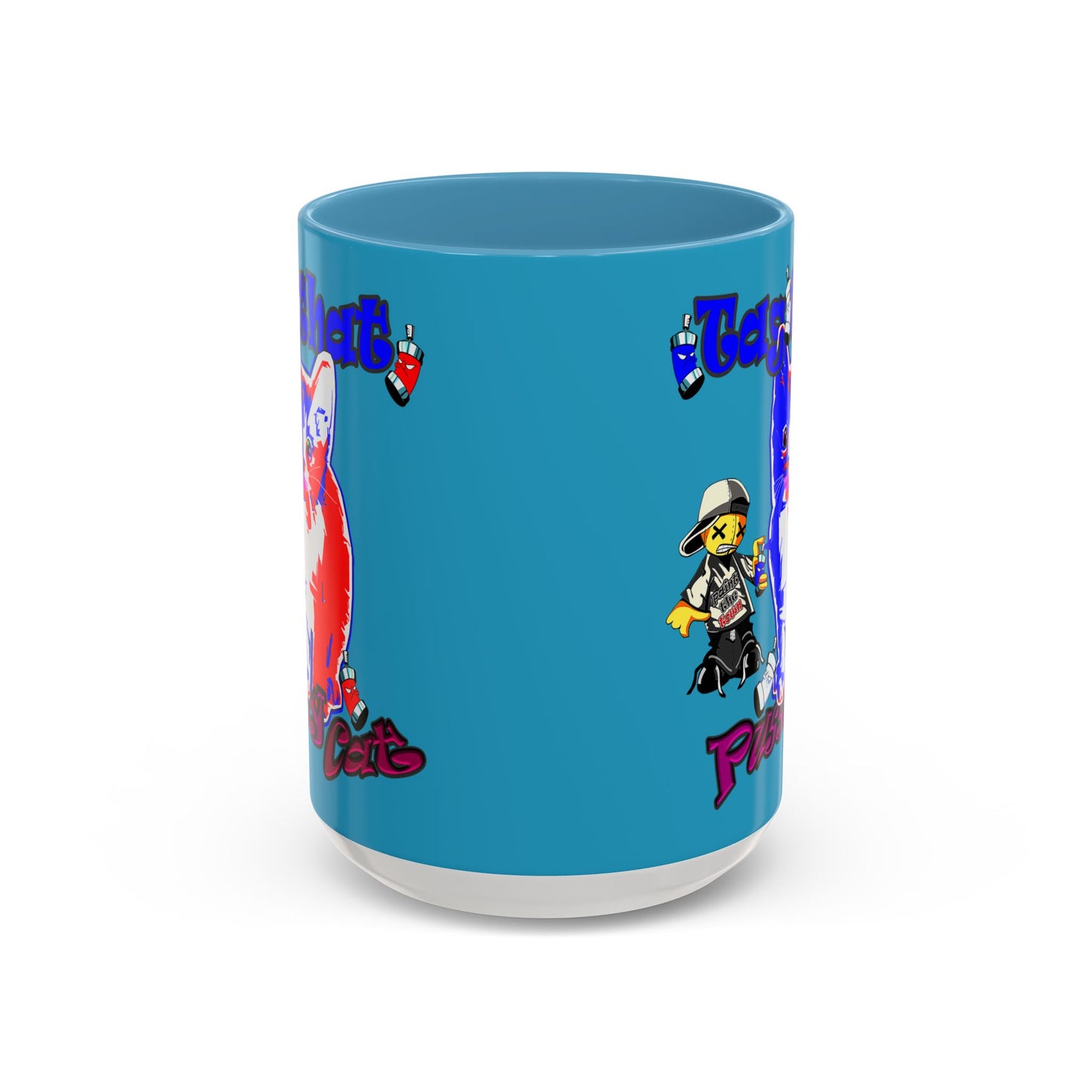 tag that - Accent Mug (turquoise)