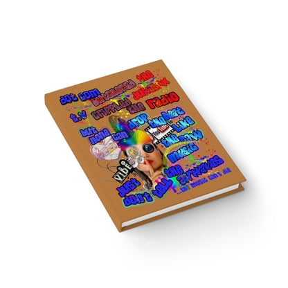drop the beat - journal-blank (light brown)