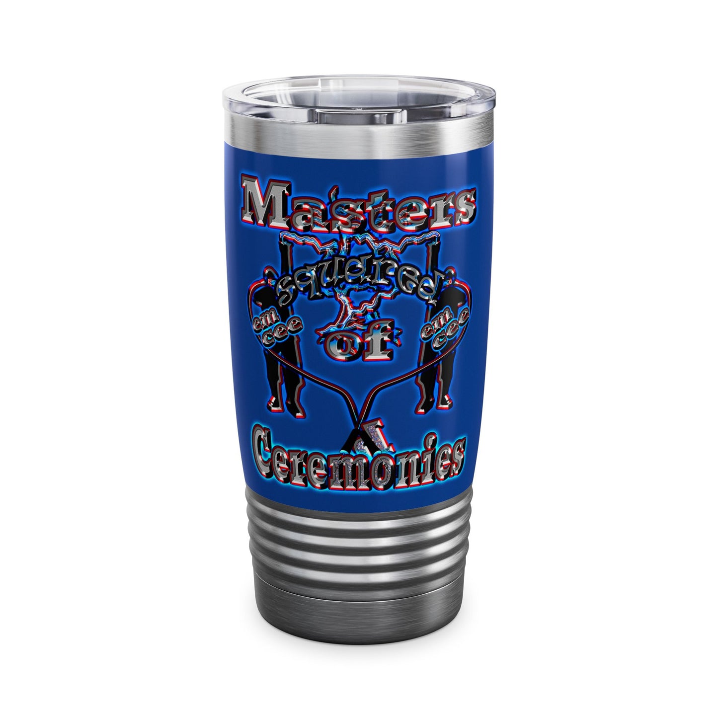 em cee squared - Ringneck Tumbler, 20oz (dark blue)