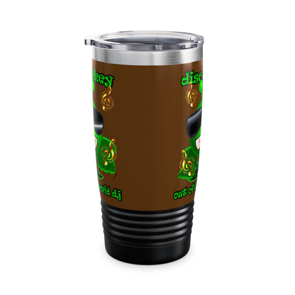 disc jockey - Ringneck Tumbler, 20oz (brown)
