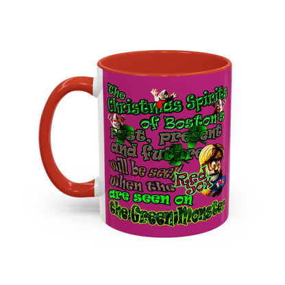 christmas spirits of boston - Accent Mug (pink)