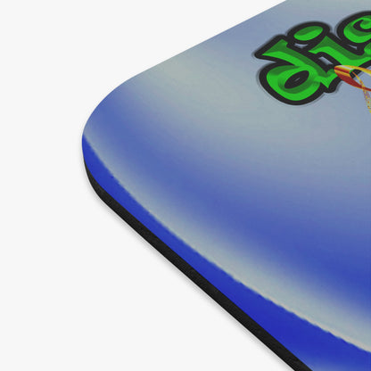disc jockey - Mouse Pad (Rectangle) (blue-white wave)