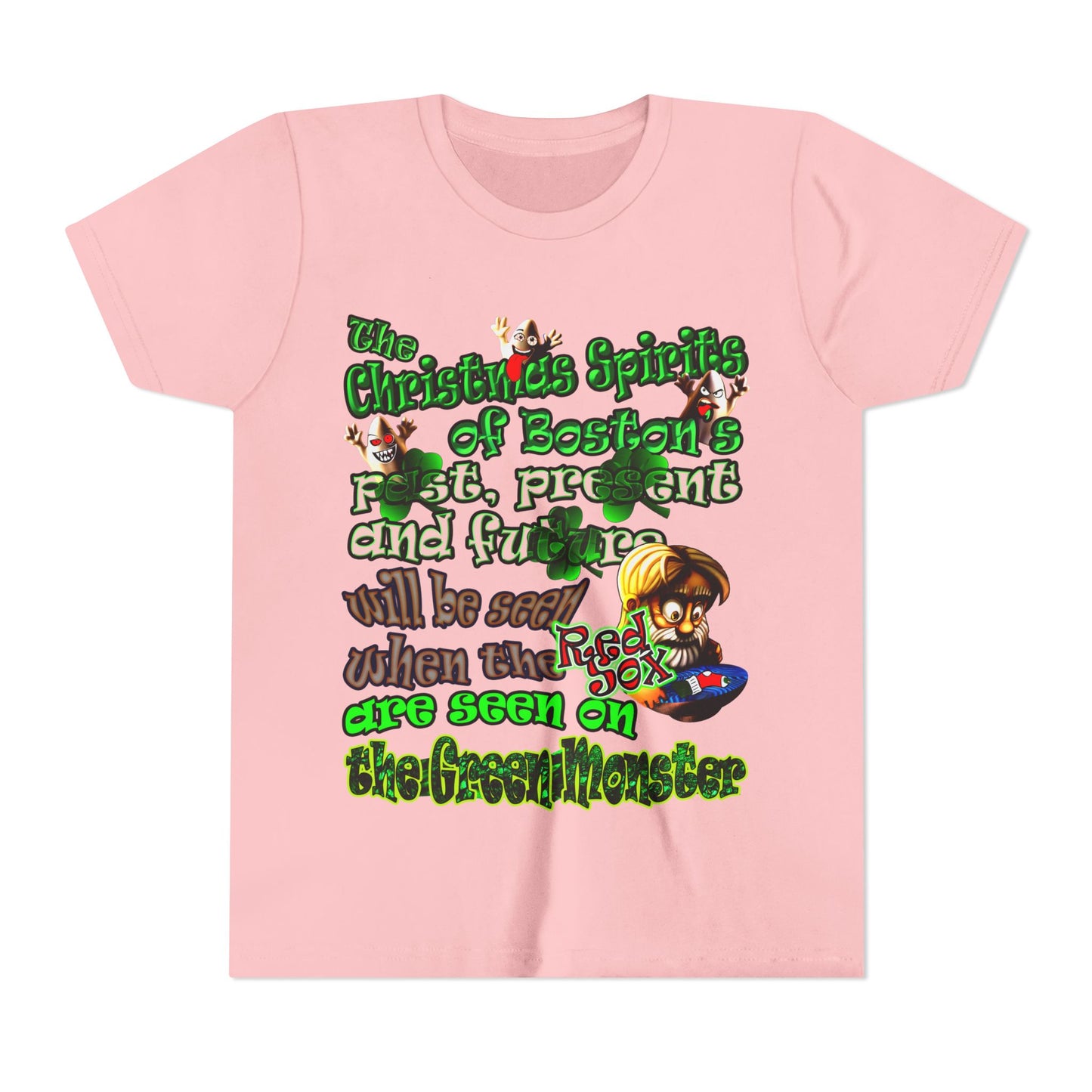 christmas spirits of boston - Youth Short Sleeve Tee
