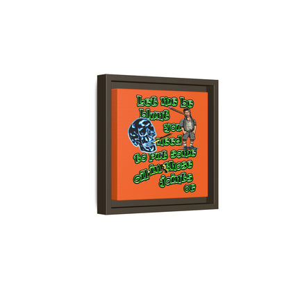 og - framed canvas art (orange)