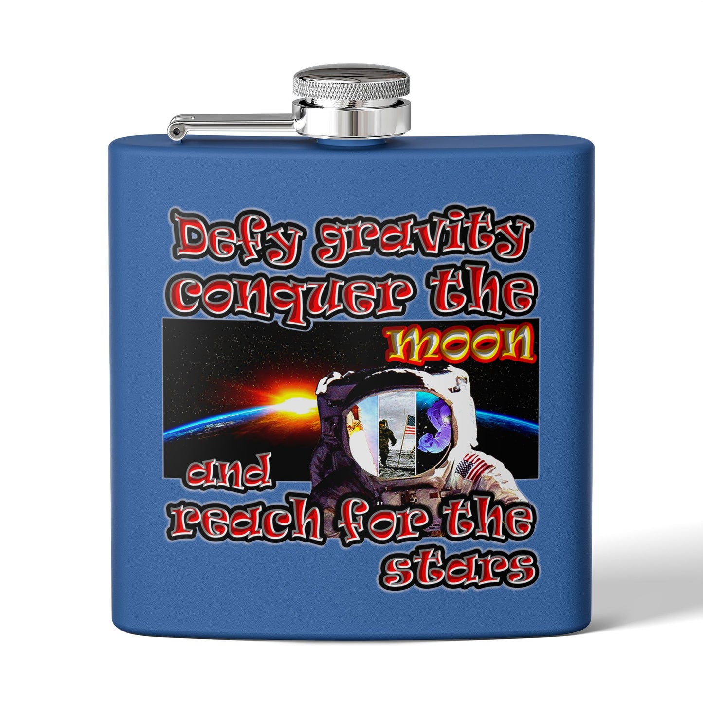 defy conquer reach - Stainless Steel Flask