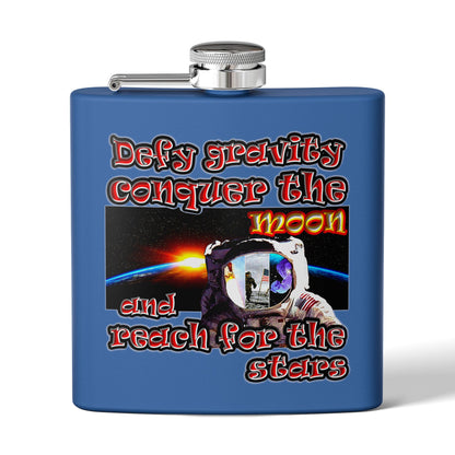 defy conquer reach - Stainless Steel Flask