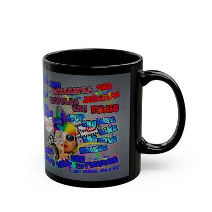 drop the beat - Black Mug (grey-light grey)