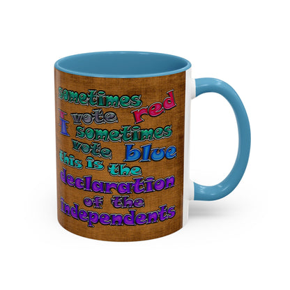 declaration of the independents - Accent Mug (brown papyrus)
