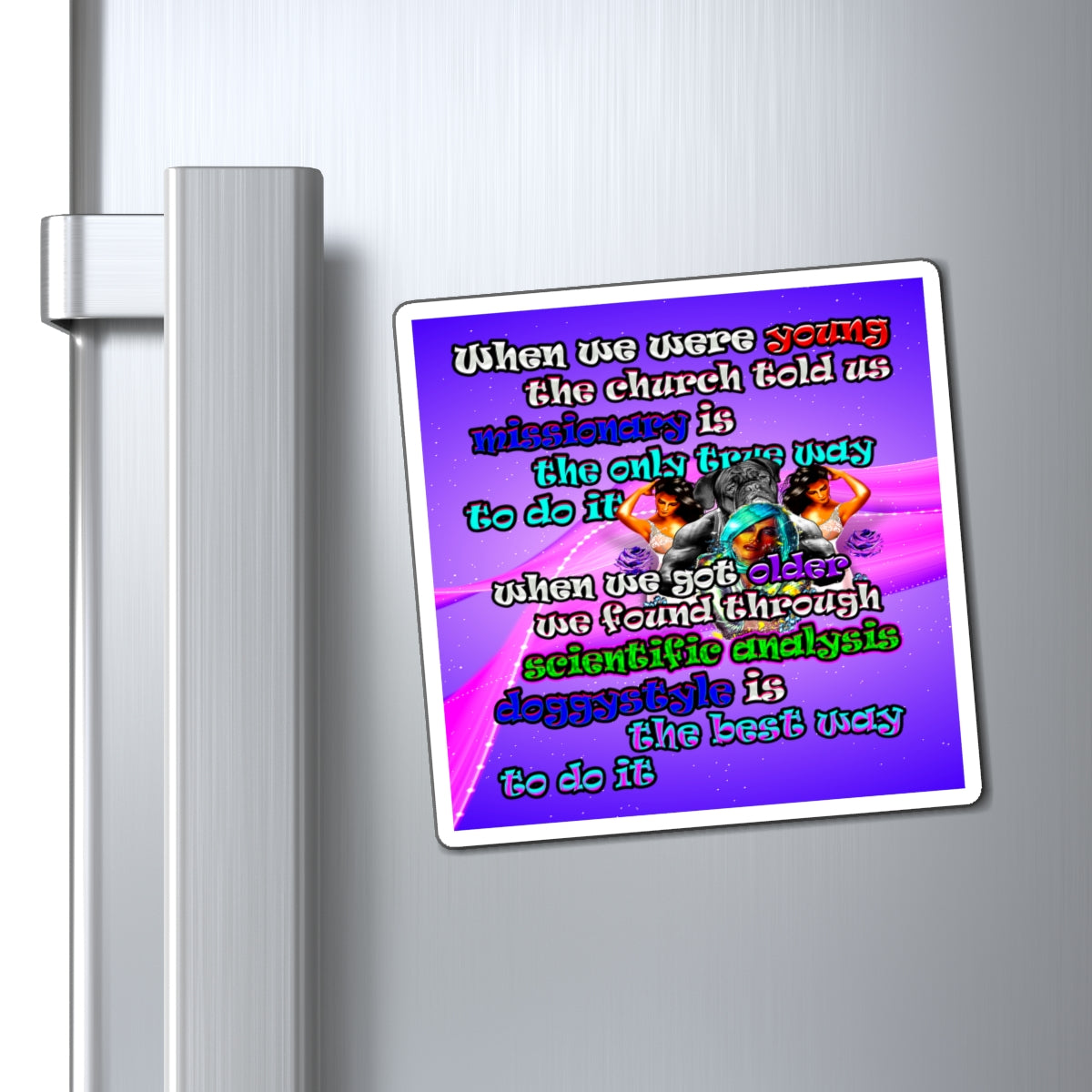 doggystyle - Magnets - (purple-pink wave)