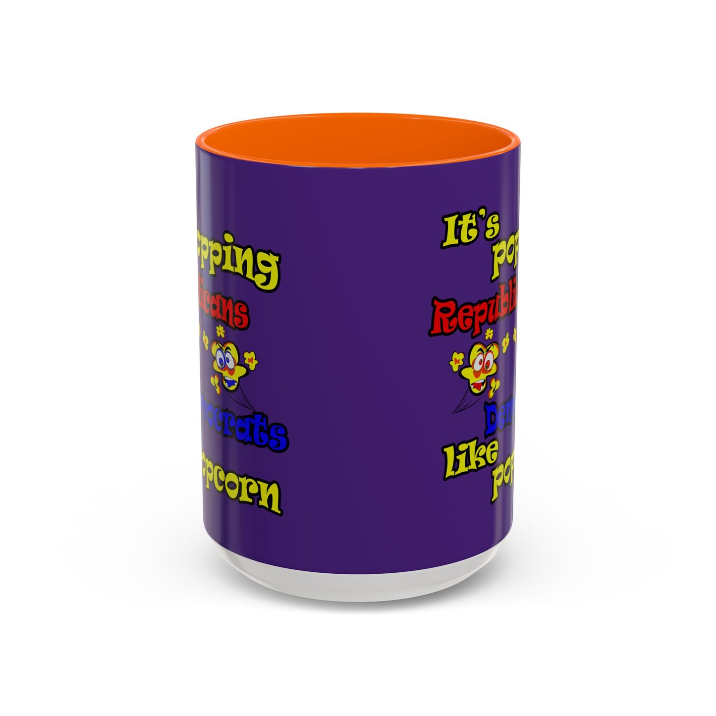 popping like popcorn - Accent Mug (purple)