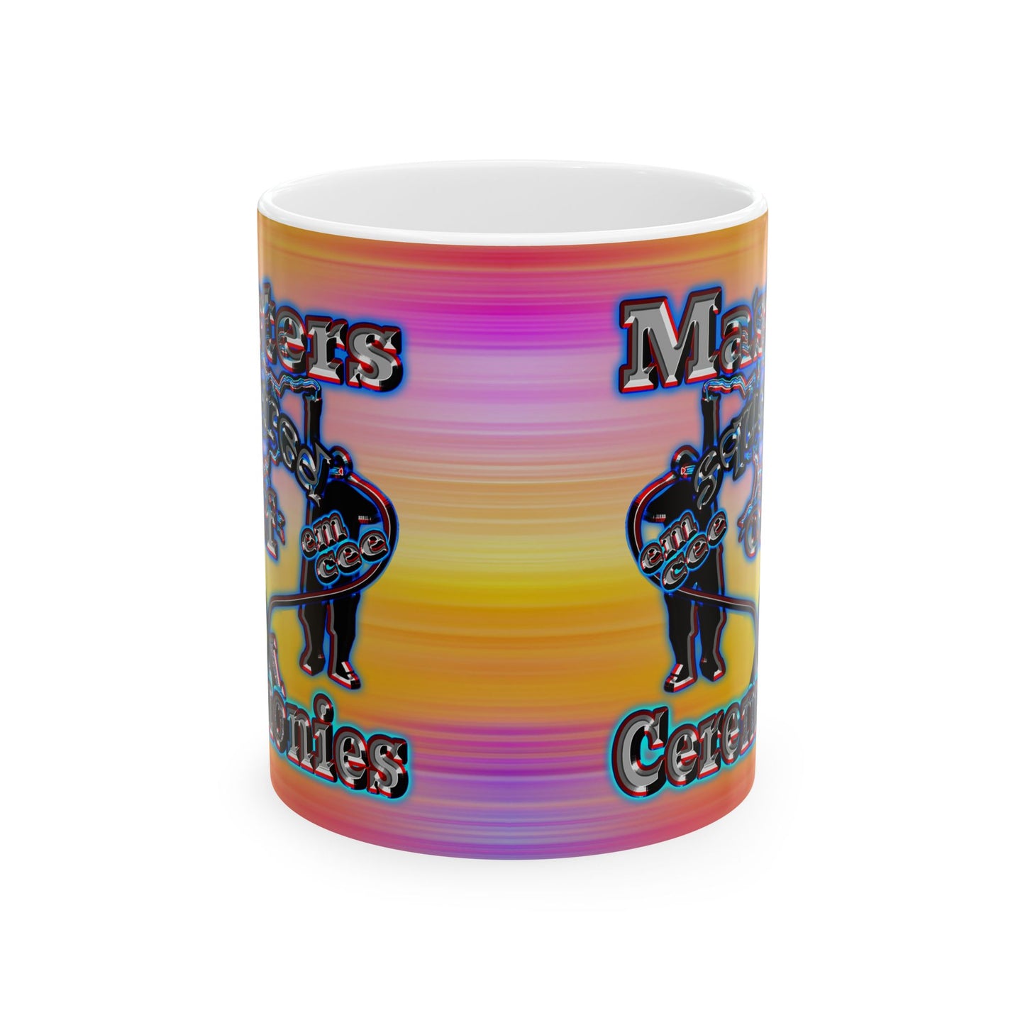 em cee squared - White Mug (color blur)