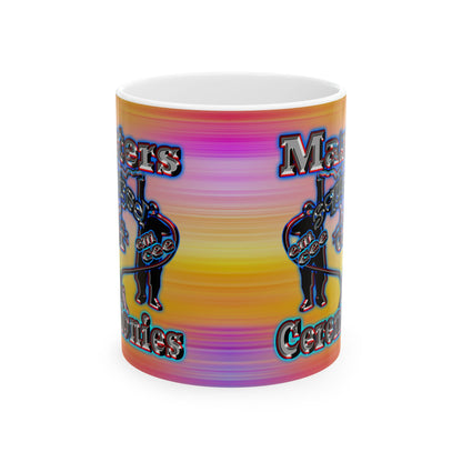 em cee squared - White Mug (color blur)