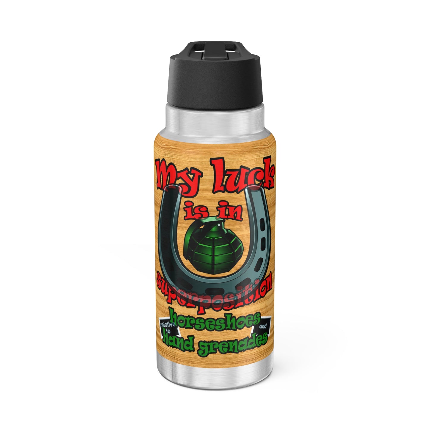 my luck - Gator Tumbler, 32oz  (butterscotch wood finish)