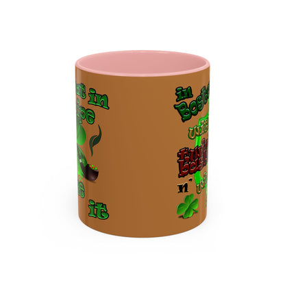 celtics logo - Accent Mug (light brown)