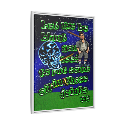 og - framed canvas art ('snoops' background)