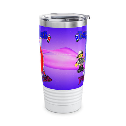 tag that - Ringneck Tumbler, 20oz (purple-pink wave)
