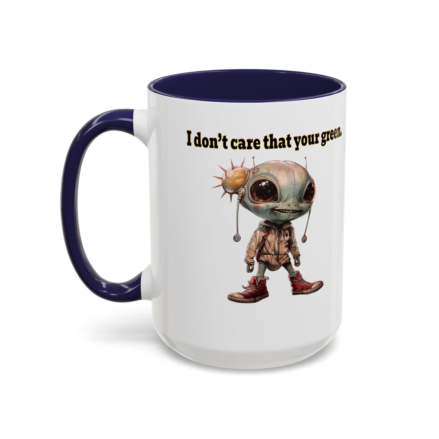 I don't care that your grey - Accent Mug (white)