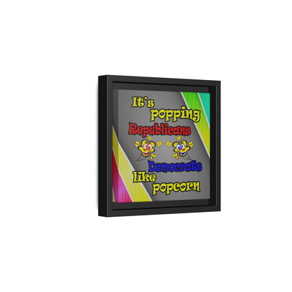 popping like popcorn - framed canvas art (rainbow split)
