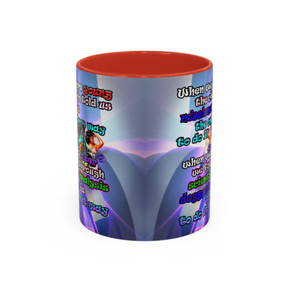 doggystyle - Accent Mug (grey-pink wave)
