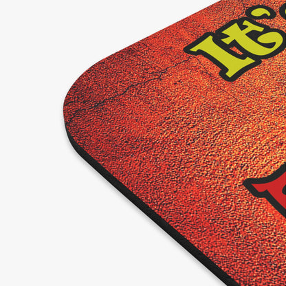 popping like popcorn - Mouse Pad (Rectangle) (burnt orange)