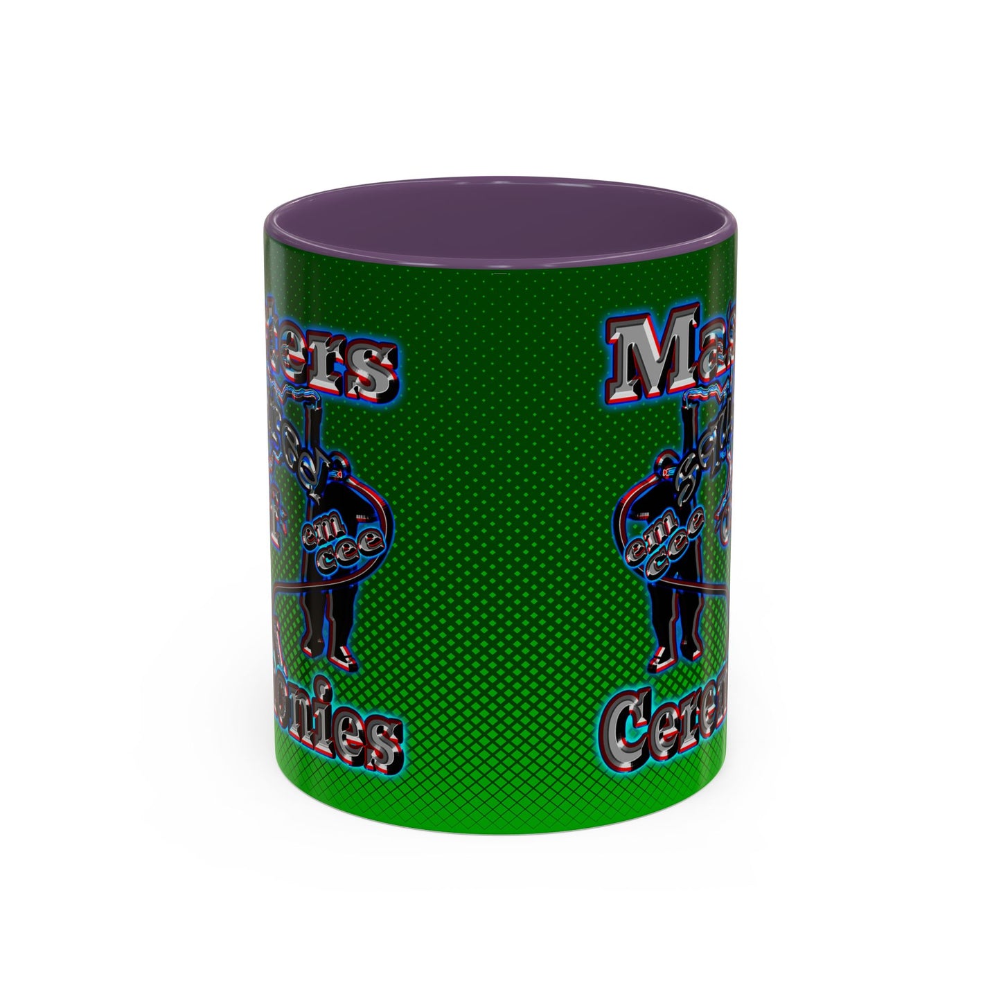 em cee squared - Accent Mug (logo green)