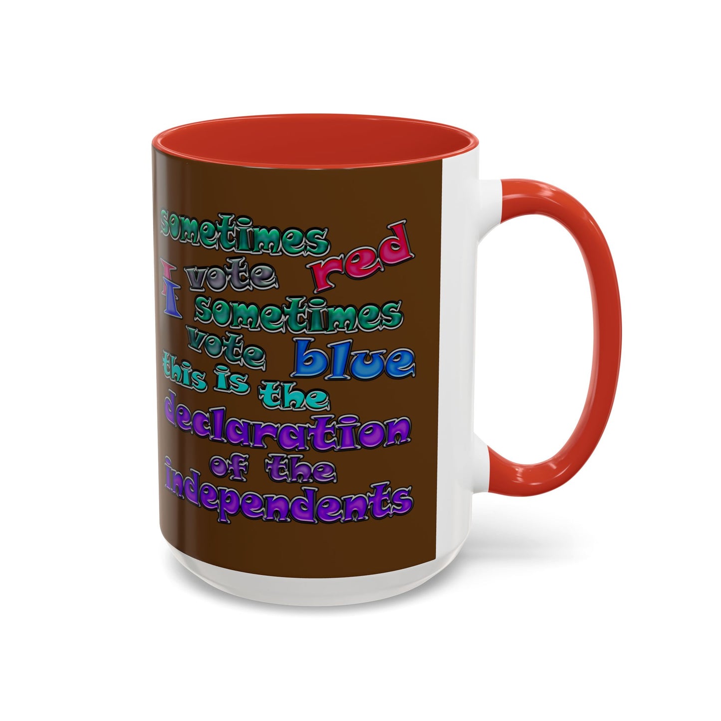 declaration of the independents - Accent Mug (brown)