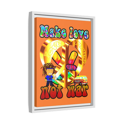 love peace - framed canvas art (crusta)